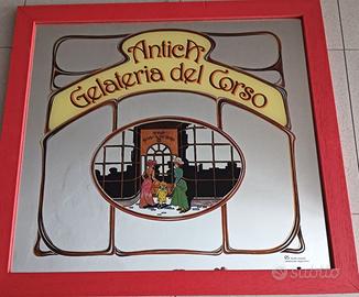 Specchio Antica gelateria del corso vintage anni 8