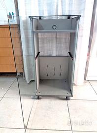 Mobile carrello Stereo anta coperchio vetro comodo