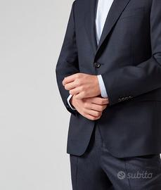 Pal Zileri Giacca Vicenza Pura Lana Blu Navy tg 54