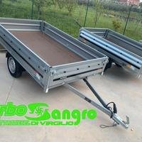 Rimorchio Ellebi con ruote sotto al pianale