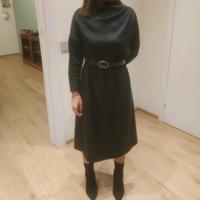 Maxi pull midi - glitter nero