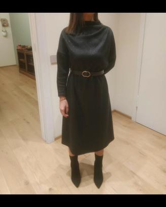 Maxi pull midi - glitter nero