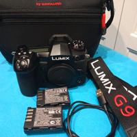 Panasonic G9 - 6.700 scatti - 2 batterie originali