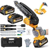 Mini Motosega a Batteria Per Potatura Con 2x4000 m