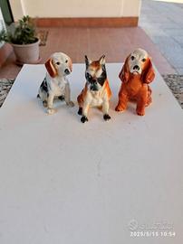 PORCELLANA BIQUIT - CANI COCKER SPANIEL - BULLDOG