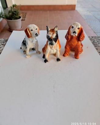 PORCELLANA BIQUIT - CANI COCKER SPANIEL - BULLDOG