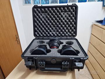 XEEN 24mm 50mm 85mmT1.5 FF Canon EF più valigia