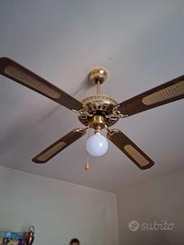 Lampadario ventilatore a soffitto