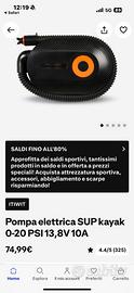 Pompa eletrica SUP-Kayak 20PSI