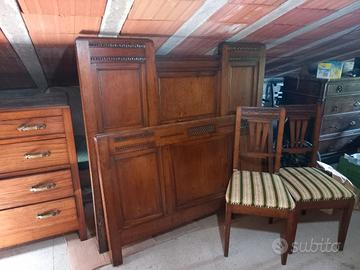 camera in castagno massello 