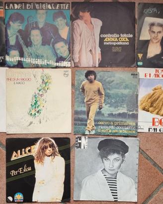 10 x 45 giri anni ’70’80 Artisti vari italiani