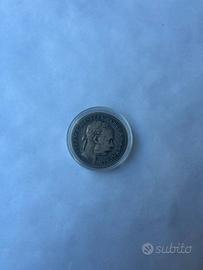 Moneta Argento 1 Fiorino Ungheria anno 1892