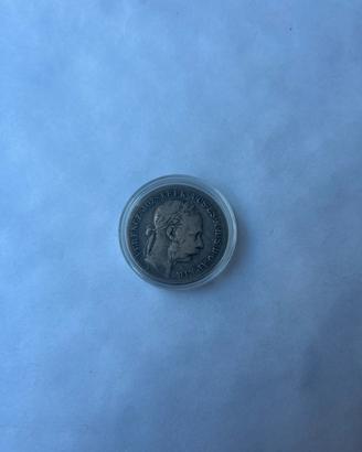 Moneta Argento 1 Fiorino Ungheria anno 1892
