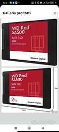 WD Red SA500 2 TB SSD NAS SATA, 2.5 Inch


