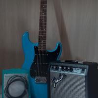 Chitarra elettrica Fender Stratocaster azzurra 