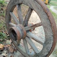 Ruote Carro conservate , diametro 85 Cm. 
