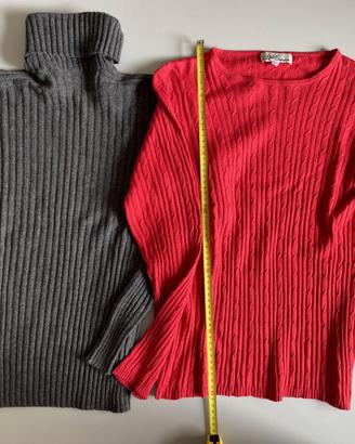 Lotto 2 Maglioni Donna 100% Cashmere
