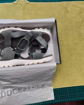 Sandali Uomo -- DockSteps -- In gomma e Cuoio - 43