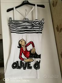 Maglia usata olive oyl Popeye stars studio