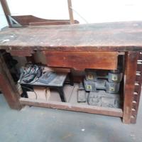 Antiquariato Tavolo da falegname primi 900
