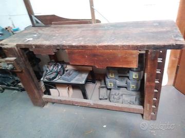 Antiquariato Tavolo da falegname primi 900