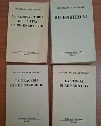 Lotto 4 libri William Shakespeare BUR Rizzoli