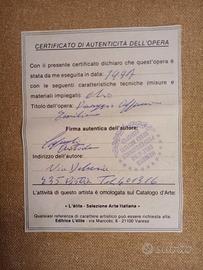 Pittore Aristodemo Capecchi Paesaggio toscano.