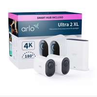 Arlo Ultra 2 XL - Set 2 Telecamere Wireless + Hub