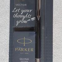 Penna stilografica Parker Vector con 5 cartucce