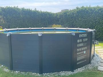 Piscina Intex Graphite da 478 cm con accessori