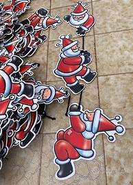 Lotto addobbi natalizi 109 babbo natale prenatal