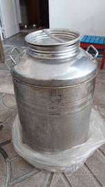 BIDONE OLIO SANSONE - IN ACCIAIO INOX - 50LT