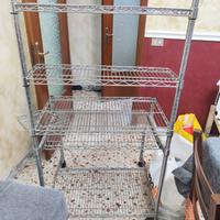 libreria scrivania in ferro 