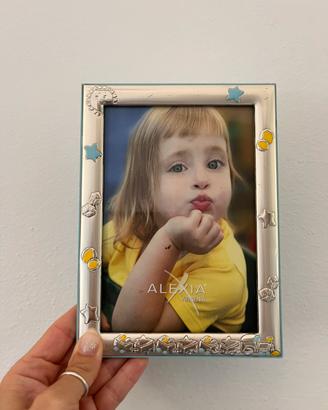 Cornice argento bimbo