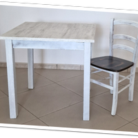 Tavolo Ristorazione Bianco antico 80x80/90x90