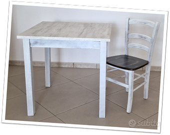 Tavolo Ristorazione Bianco antico 80x80/90x90