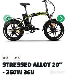 Bicicletta elettrica STRESSED ALLOY 20" - 250W 36V