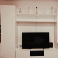 Parete attrezzata Binova Bluna Tech bianco nordico