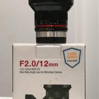 Samyang 12 mm f 2 per Fuji X