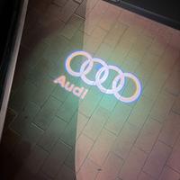 Confezione da 2 luci per porte auto, logo Audi