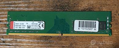 RAM Kingston DDR4 4GB 2133MHz per PC Fisso