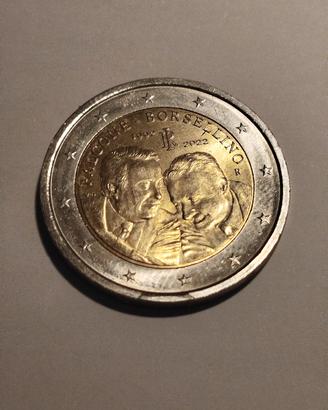 moneta 2 € - Giovanni Falcone e Paolo Borsellino 