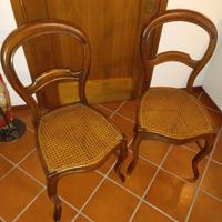 sedie in noce del 700