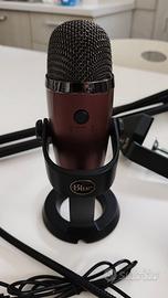 Microfono Yeti Nano più Braccio sonor e luce led 