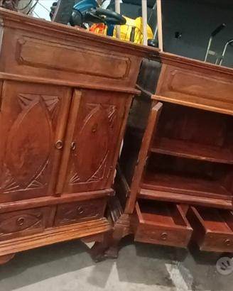 Comodini in legno (coppia)