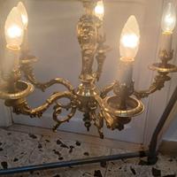 Lampadario in ottone