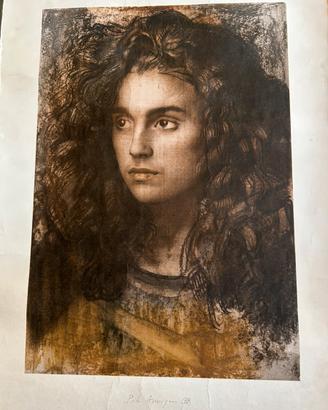 Pietro Annigoni - Linda -Stampa d’epoca firmata