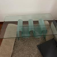 Tavolino da salotto in cristallo. 120/70