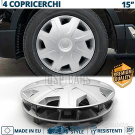 Copricerchi per Citroen 15 Pollici Coppette Silver