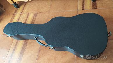 Custodia rigida chitarra acustica+tracolla Fender